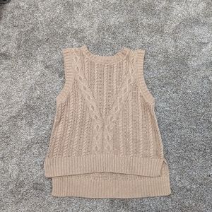 Tan Sweater Vest | Rachel Zoe Small